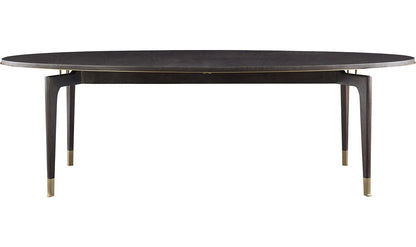Mahogany & Brass Dining Table