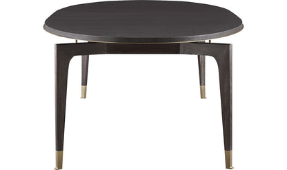 Mahogany & Brass Dining Table