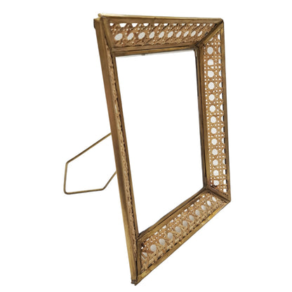 Natural Cane Wicker Picture Frame