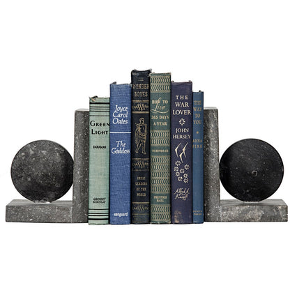 Grey Marble Bookends