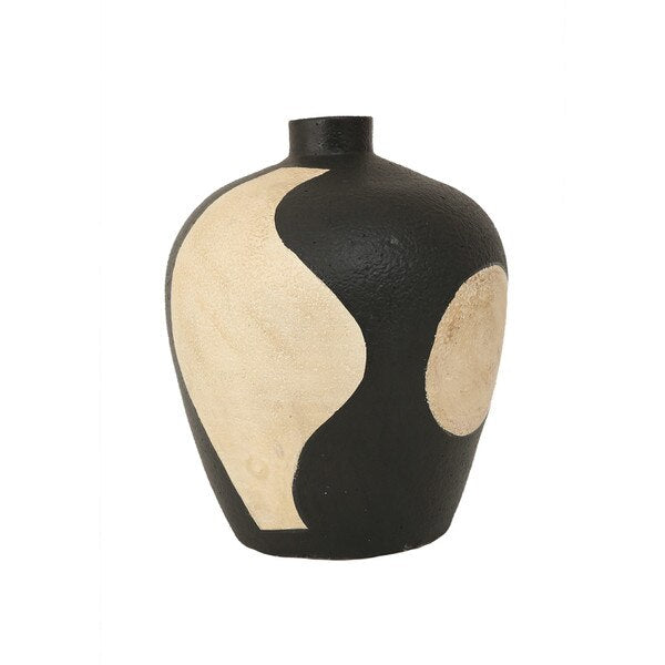 Abstract Design Terracotta Vase