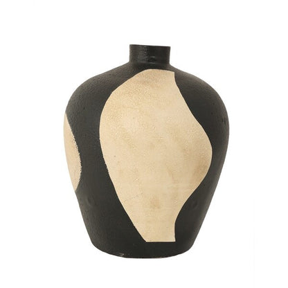 Abstract Design Terracotta Vase