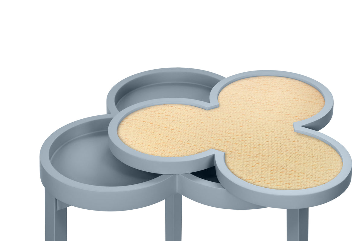 Light Blue Clover Cigar Table