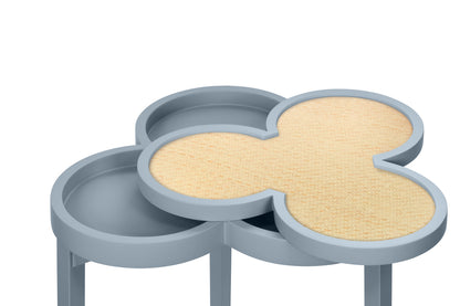 Light Blue Clover Cigar Table