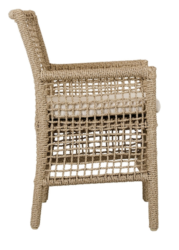 Woven Cord Outdoor Dining Chair