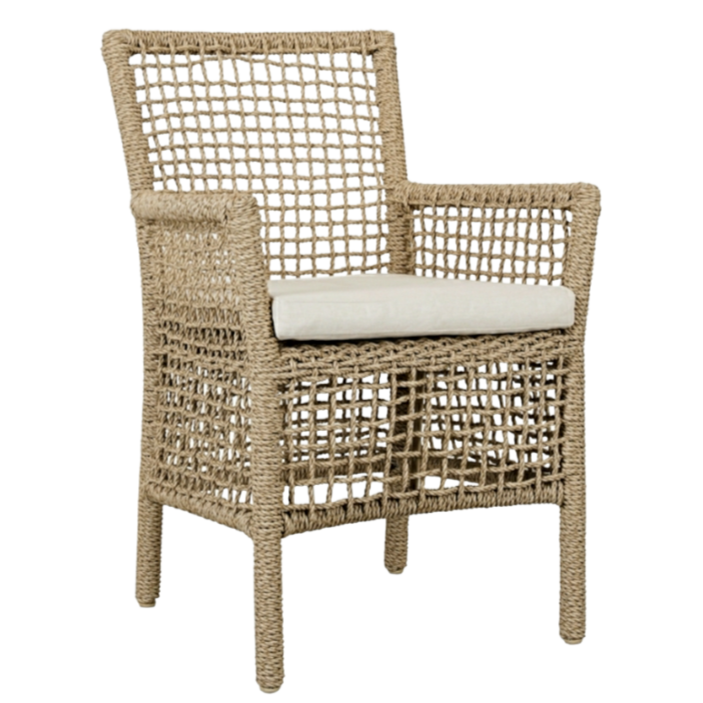 Woven Cord Outdoor Dining Chair