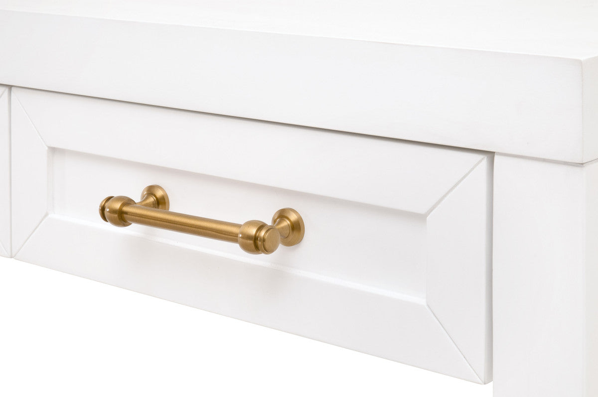 Narrow White Console Table