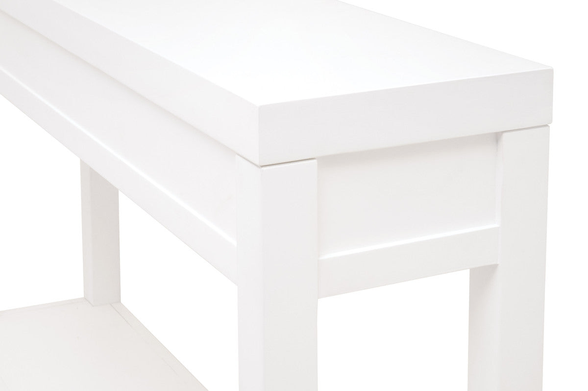 Narrow White Console Table