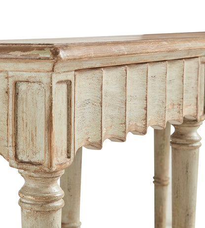 Scalloped Console Table