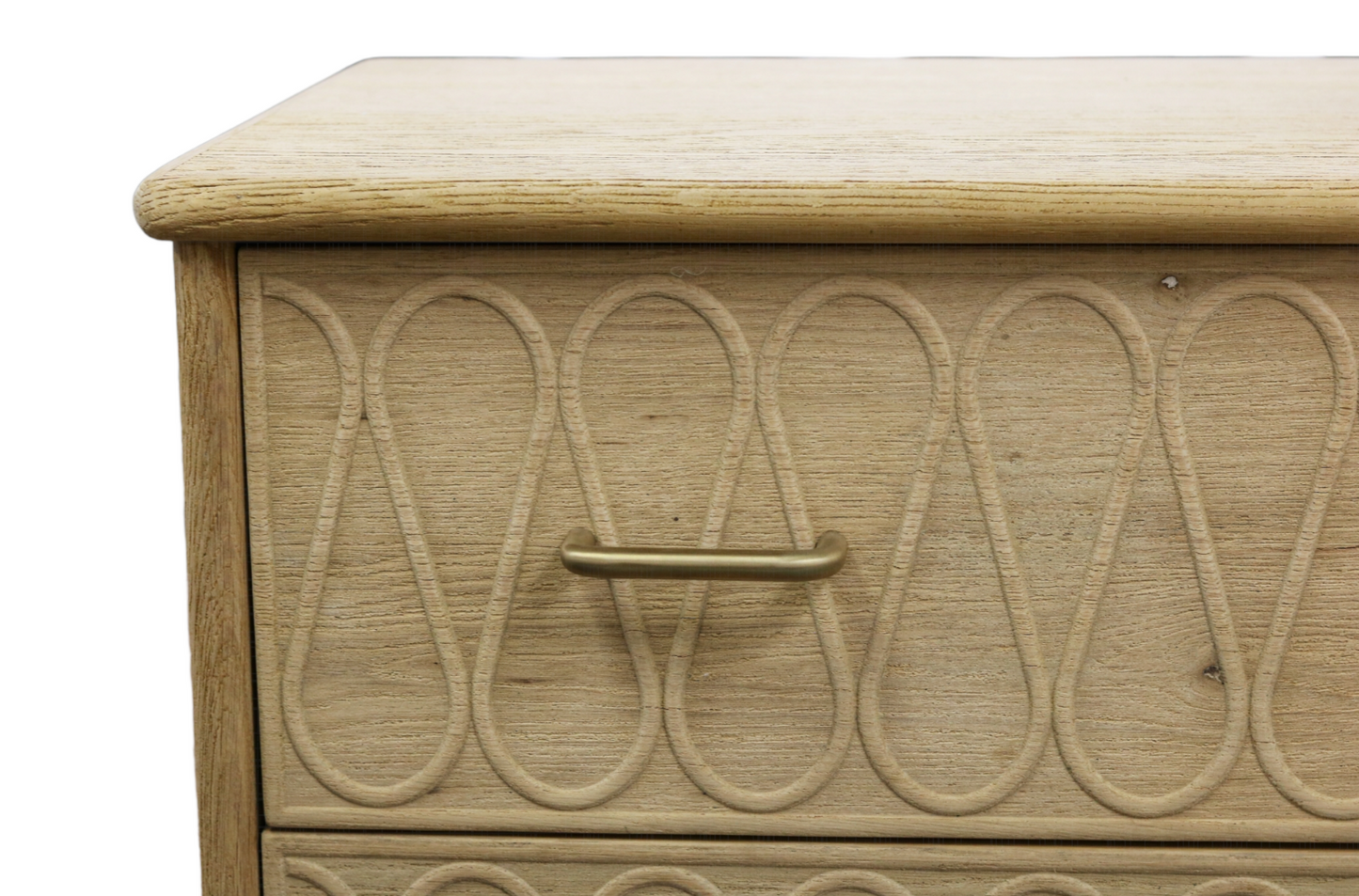 Wave Design Oak Chest