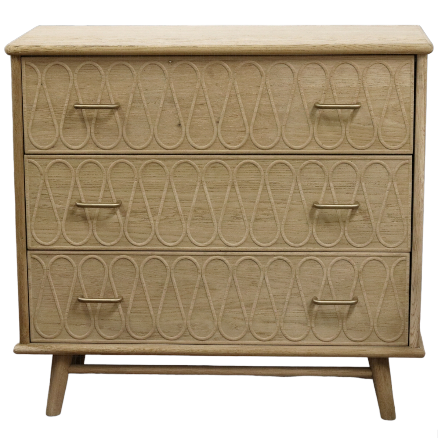 Wave Design Oak Chest