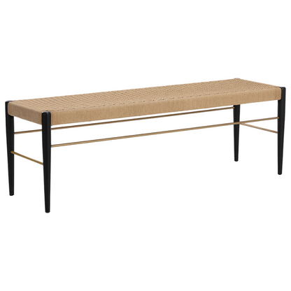 Paper Rope & Wood Bench