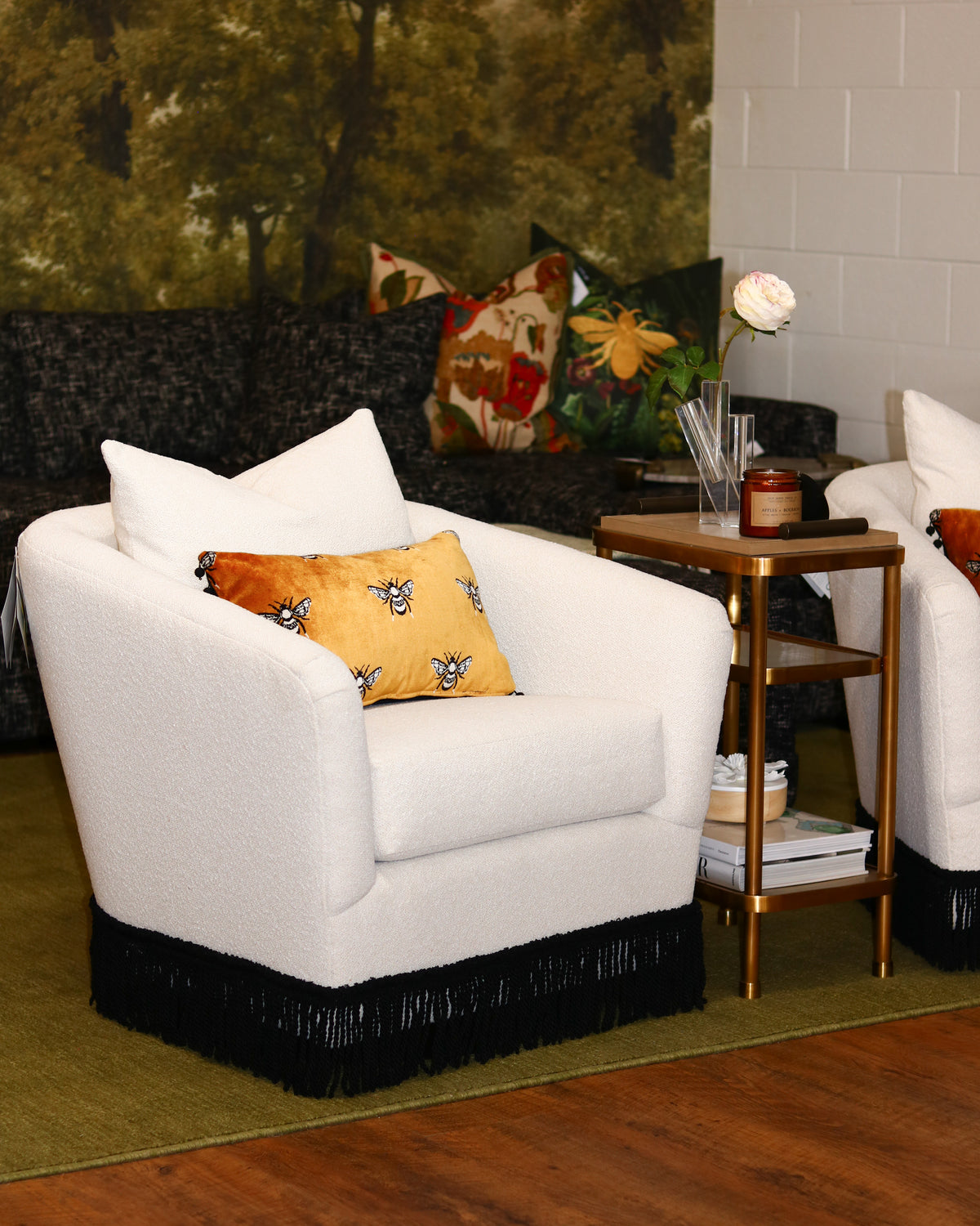 White Sheep Swivel Chair