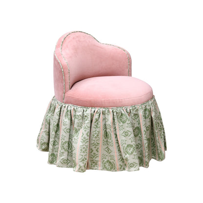 Camila Swivel Stool with Ruffle Skirt
