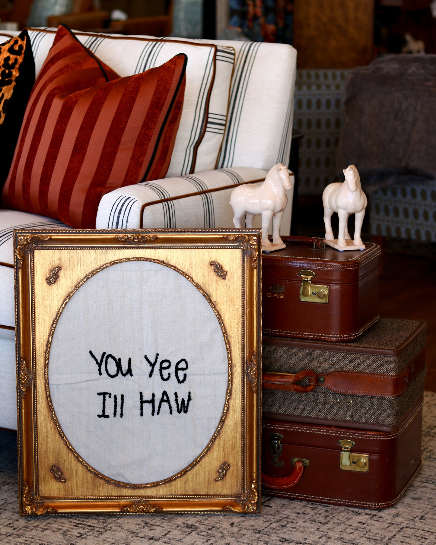 Emroidered Yee Haw Art