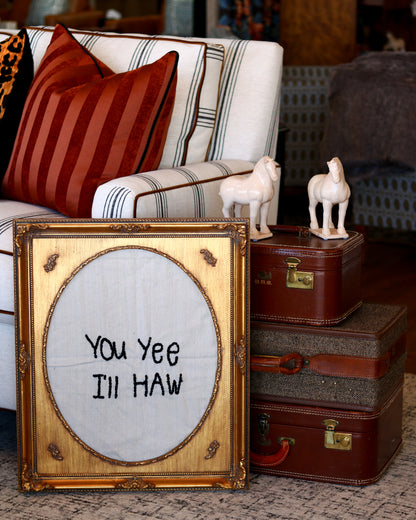 Emroidered Yee Haw Art