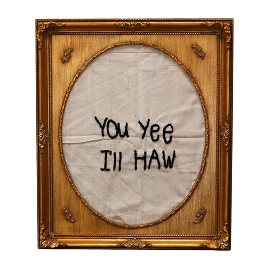 Emroidered Yee Haw Art