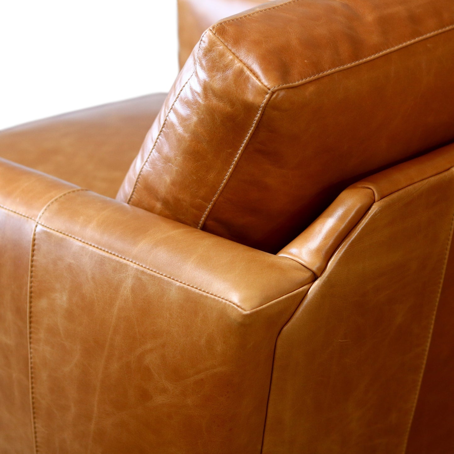 Allie Leather Swivel Chair