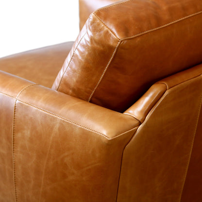 Allie Leather Swivel Chair