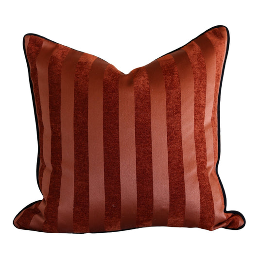 Rust Stripe Pillow - 22"