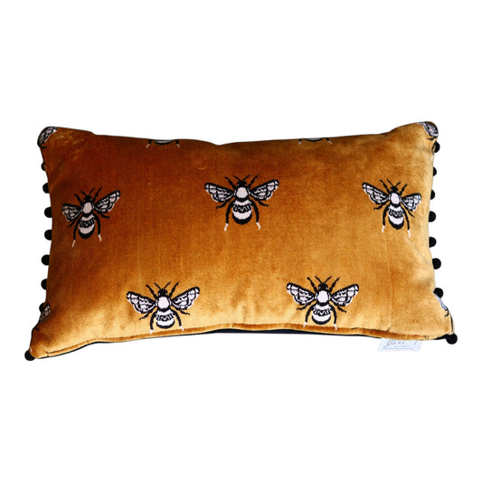 Bumble Mustard Lumbar Pillow - 12" x 20"