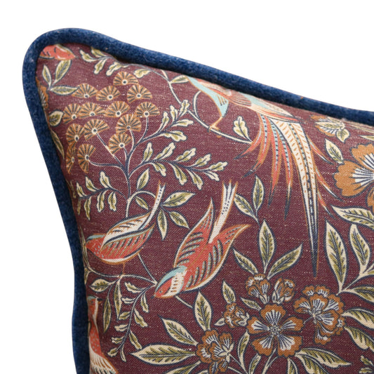 Maroon Lumbar Pillow - 16" x 22"