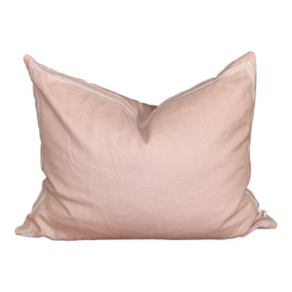 Blush Linen & Paloma Tape Sham - Dutch Euro