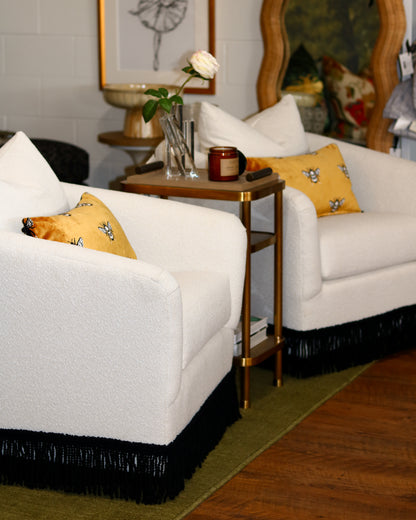 White Sheep Swivel Chair