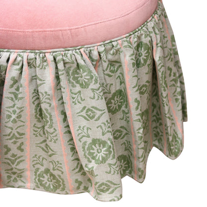 Camila Swivel Stool with Ruffle Skirt