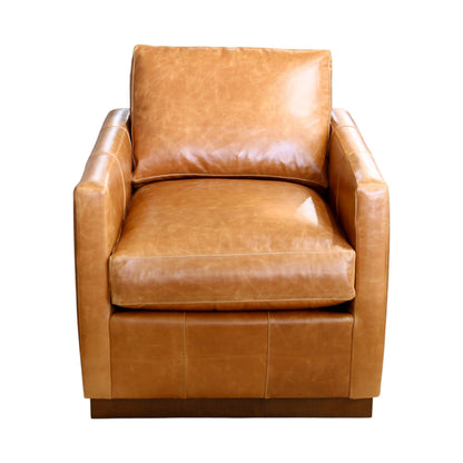 Allie Leather Swivel Chair