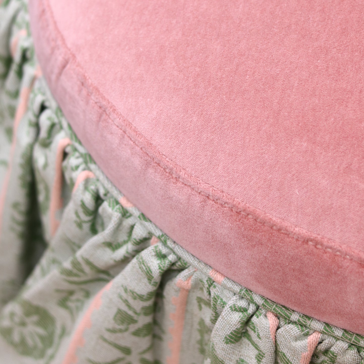 Camila Swivel Stool with Ruffle Skirt