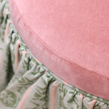 Camila Swivel Stool with Ruffle Skirt