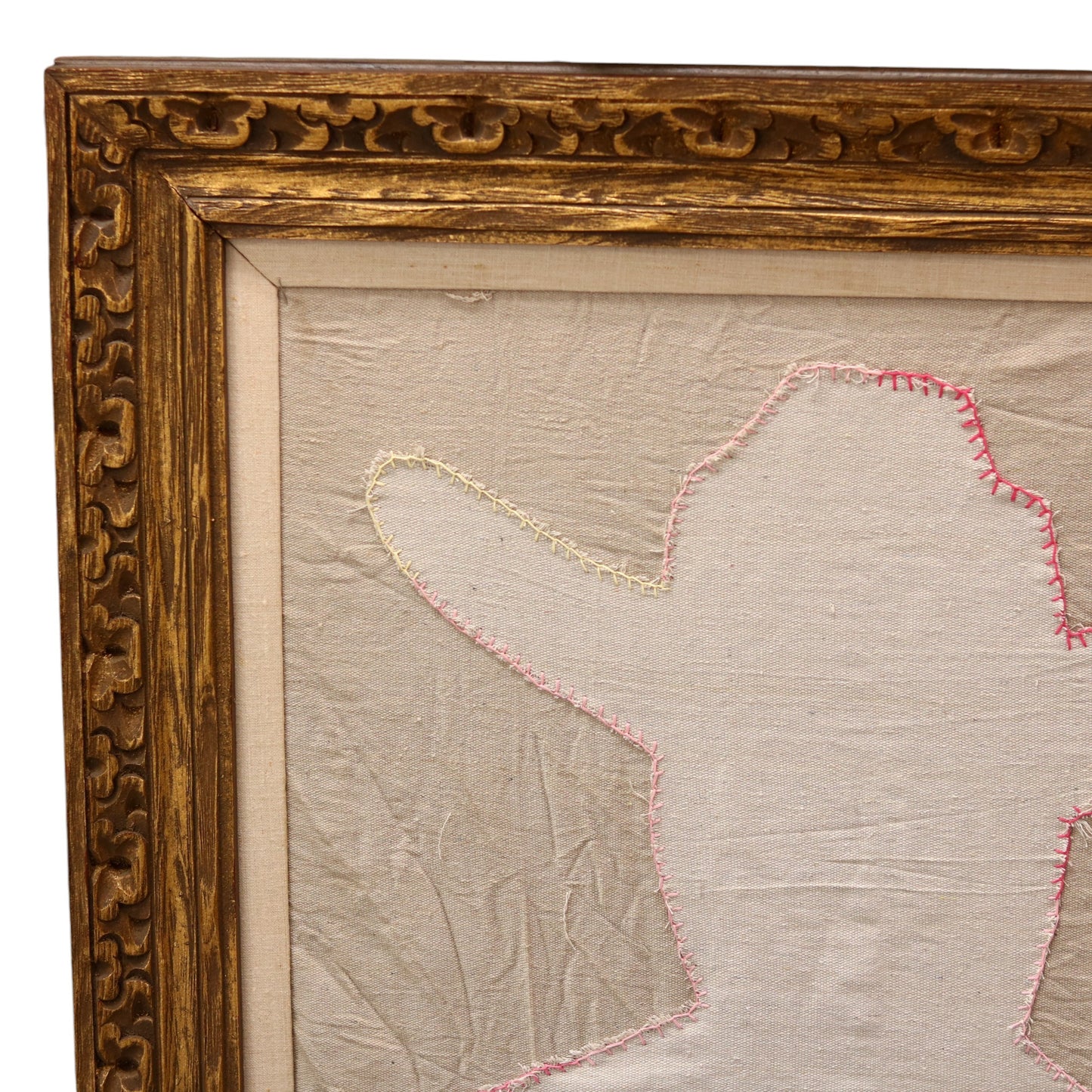 Framed Embroidered Cowboy Silhouette