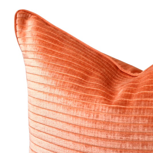 Channels Sunset Velvet Pillow - 22"