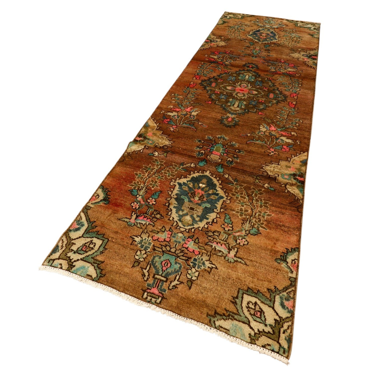 2'9" x 8'6" Orange Angora Oushak Runner