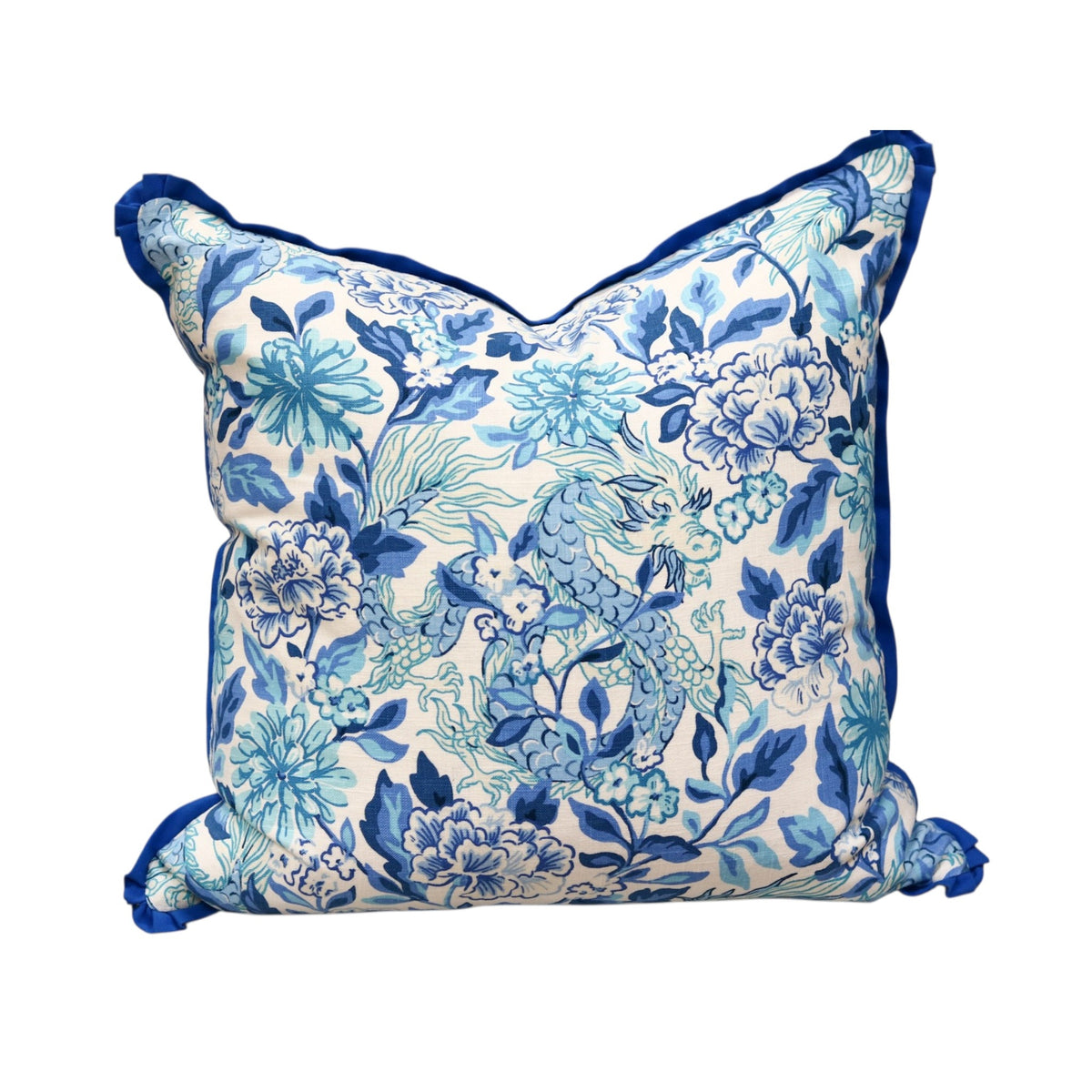 Vern Blue Pillow - 22"