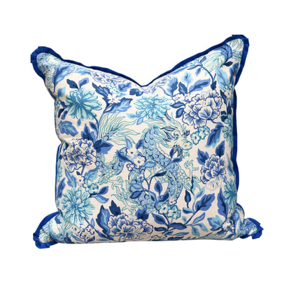 Vern Blue Pillow - 22"