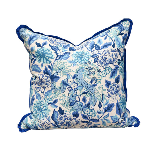 Vern Blue Pillow - 22"