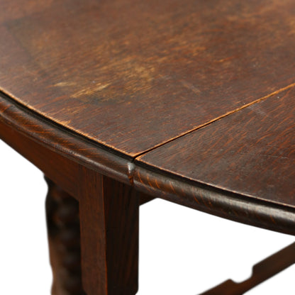 Barley Twist Gateleg Drop Leaf Table