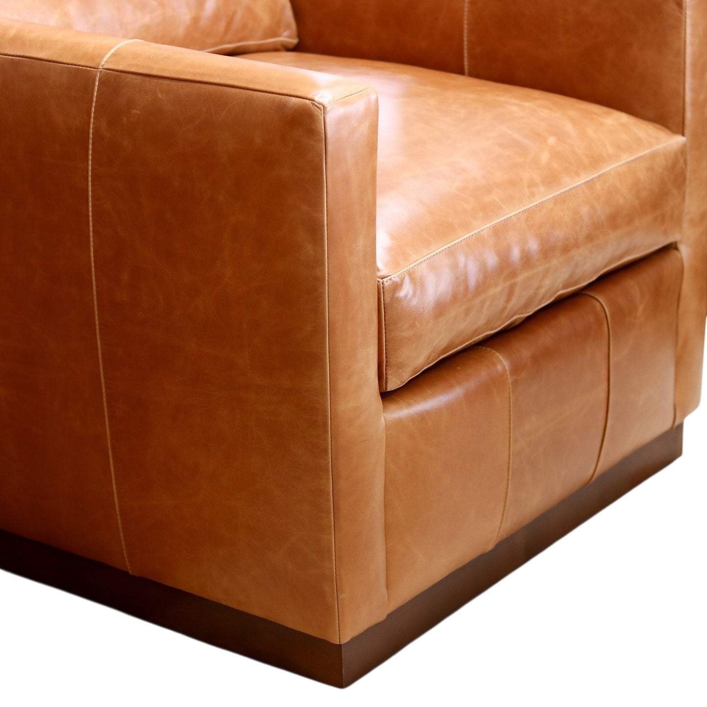 Allie Leather Swivel Chair