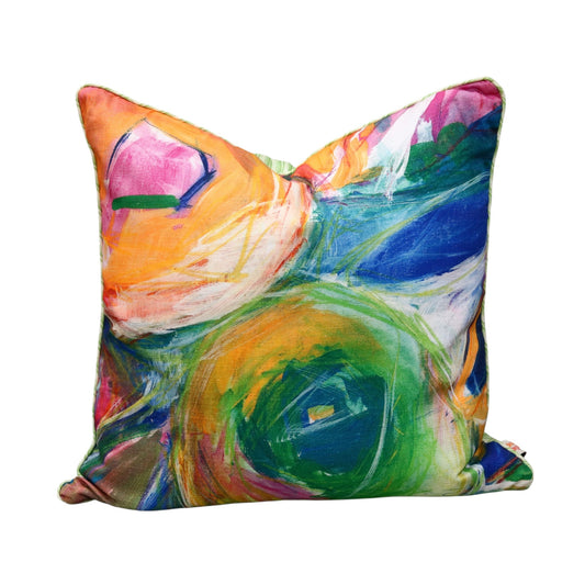 Painted Posies Pillow - 20"