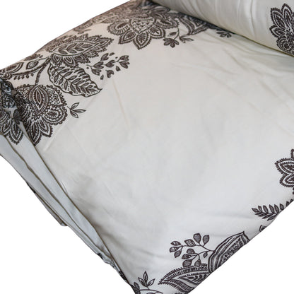 Raj Chocolate & White Duvet - King