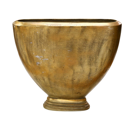 Oblong Aluminum Vase