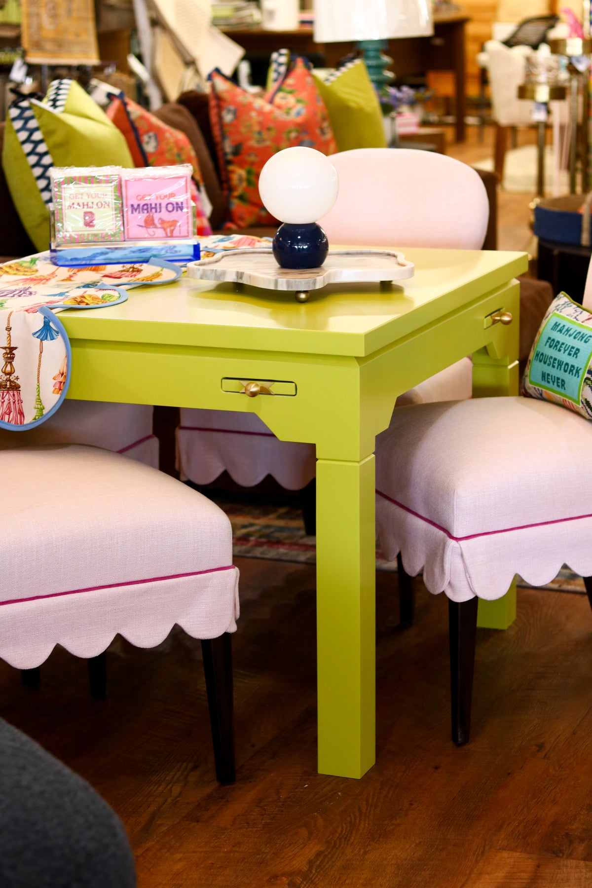 Chartreuse Game Table