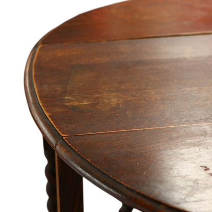 Barley Twist Gateleg Drop Leaf Table