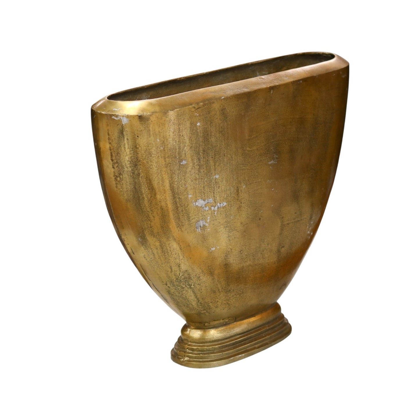 Oblong Aluminum Vase