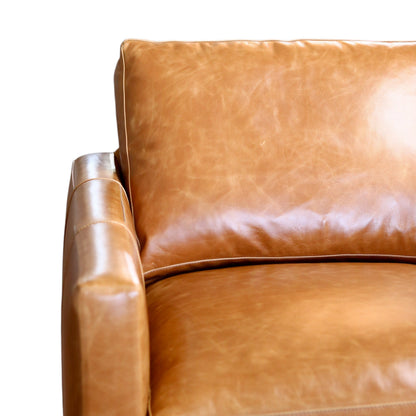Allie Leather Swivel Chair