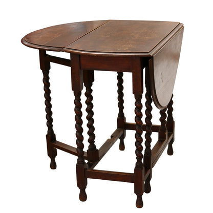 Barley Twist Gateleg Drop Leaf Table