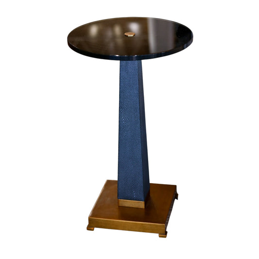 Charcoal & Brass Accent Table