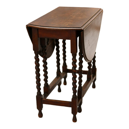 Barley Twist Gateleg Drop Leaf Table